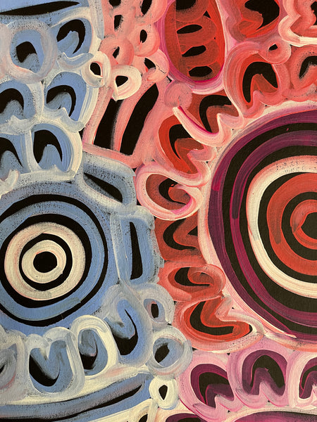 #225 Women's Body Design - Ceremony (Multi) LOUISE NUMINA : Aboriginal Art: 60X200cm