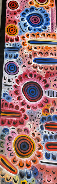 #220 Women's Body Design - Ceremony (Multi) LOUISE NUMINA : Aboriginal Art: 56x200cm