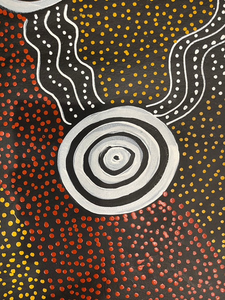 #25 Bush Plum Dreaming - Scott Duggie Aboriginal Art: 106cm x 95cm