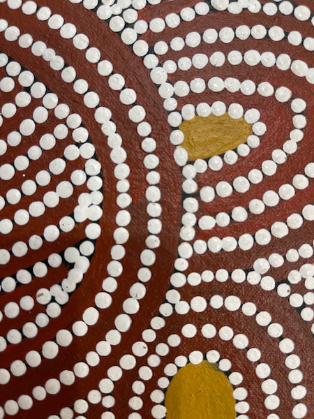 #207 Women's Body Design - Katrina Napaljarri Spencer: ABORIGINAL ART: 51cm x 38cm