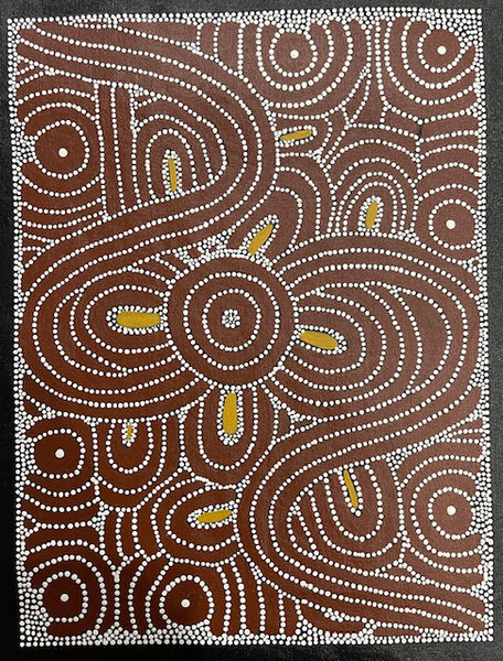 #233 Ceremony - Katrina Napaljarri Spencer: ABORIGINAL ART: 41cm x 31cm