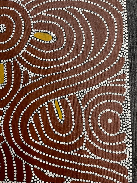 #233 Ceremony - Katrina Napaljarri Spencer: ABORIGINAL ART: 41cm x 31cm