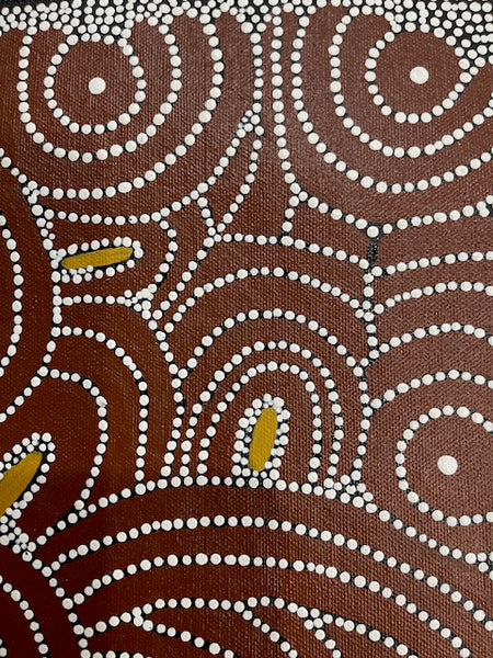 #233 Ceremony - Katrina Napaljarri Spencer: ABORIGINAL ART: 41cm x 31cm
