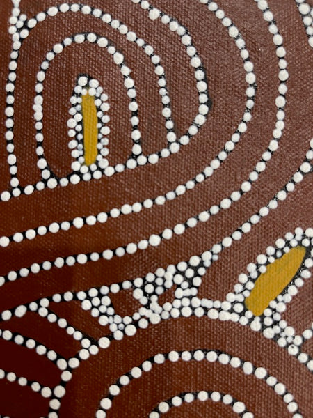 #233 Ceremony - Katrina Napaljarri Spencer: ABORIGINAL ART: 41cm x 31cm