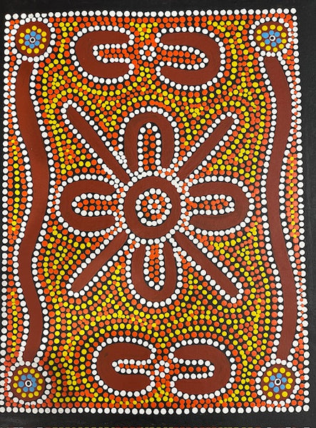 #15 Ceremony - Katrina Napaljarri Spencer: ABORIGINAL ART: 44cm x 34cm
