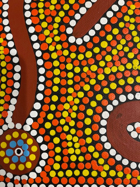 #15 Ceremony - Katrina Napaljarri Spencer: ABORIGINAL ART: 44cm x 34cm