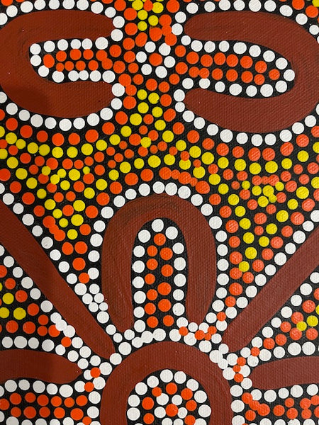 #15 Ceremony - Katrina Napaljarri Spencer: ABORIGINAL ART: 44cm x 34cm