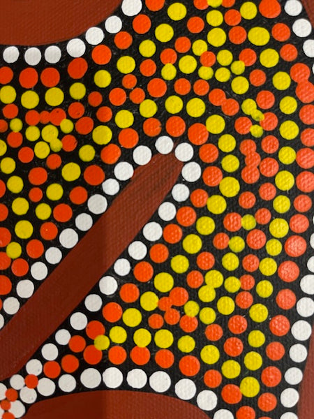 #15 Ceremony - Katrina Napaljarri Spencer: ABORIGINAL ART: 44cm x 34cm