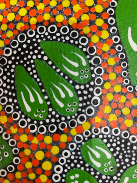 #202 Ceremony - Katrina Napaljarri Spencer: ABORIGINAL ART: 42cm x 32cm