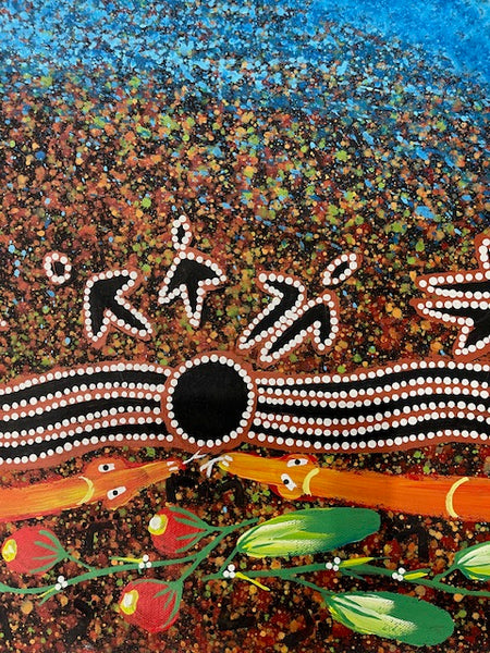 #5 Seven Sisters (Multi) - REGGIE SULTAN: Kaytja - Central Desert: 87cm x 136cm