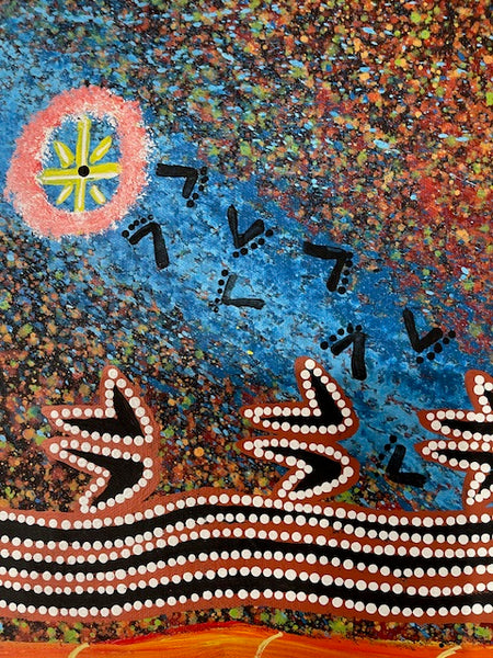 #5 Seven Sisters (Multi) - REGGIE SULTAN: Kaytja - Central Desert: 87cm x 136cm