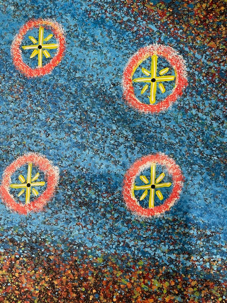 #5 Seven Sisters (Multi) - REGGIE SULTAN: Kaytja - Central Desert: 87cm x 136cm