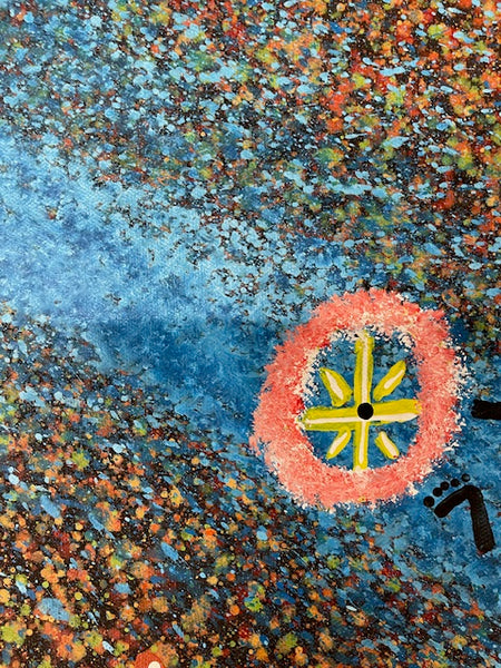 #5 Seven Sisters (Multi) - REGGIE SULTAN: Kaytja - Central Desert: 87cm x 136cm