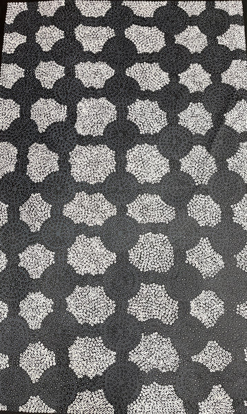 #102 Sugar Bag & Bush Honey Dreaming - JOY NAKAMARRA BRISCOE: Aboriginal Art: 150x95cm