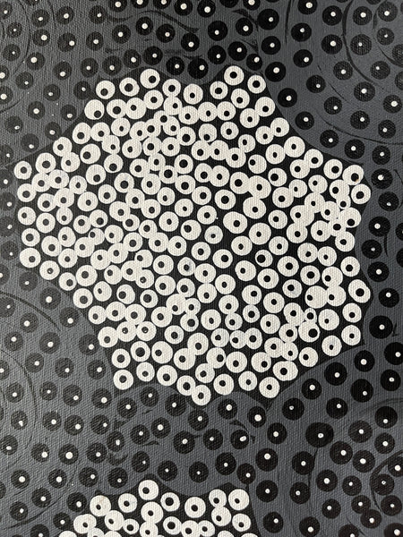 #102 Sugar Bag & Bush Honey Dreaming - JOY NAKAMARRA BRISCOE: Aboriginal Art: 150x95cm