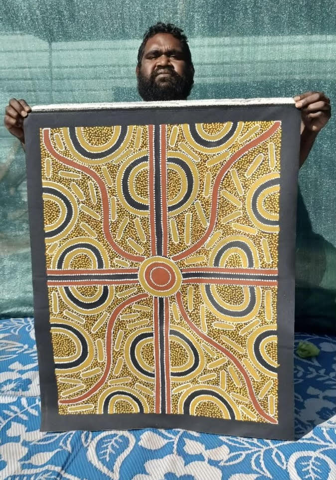 #173 Mulga Seeds & Berries ARTIST: TRISTAN BIRD 73cm x 95cm