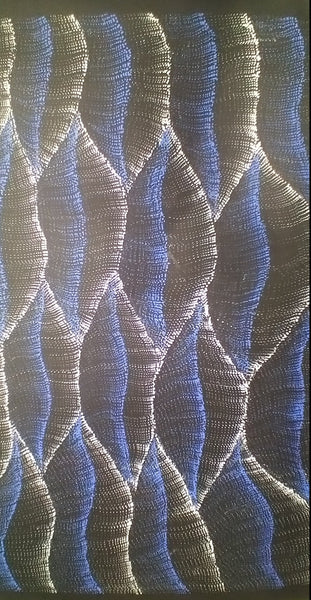 #48 Sandhills Dreaming (Blue) Debbie Napaljarri Brown 64 x 97cm