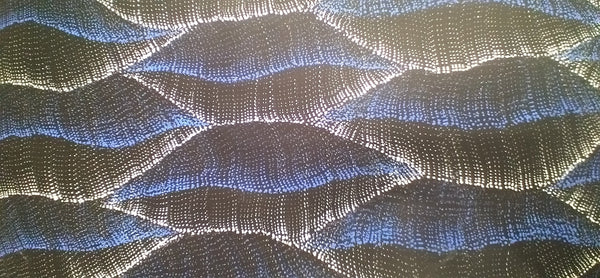 #48 Sandhills Dreaming (Blue) Debbie Napaljarri Brown 64 x 97cm