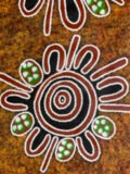 # 114 Women's Ceremony (Orange/Brown) BARBARA PANANKA : Aboriginal Art: 92x145cm
