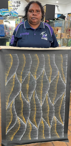 #122 Sandhills Dreaming (Earth) Debbie Napaljarri Brown 63 x 93cm