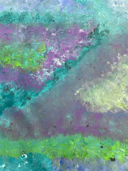 #72 Bush Yam Dreaming - RACHAEL NAMBULA : Aboriginal Art 90x200cm