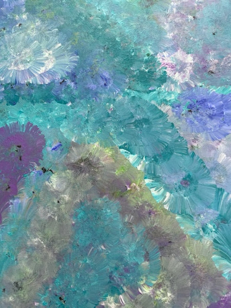 #72 Bush Yam Dreaming - RACHAEL NAMBULA : Aboriginal Art 90x200cm