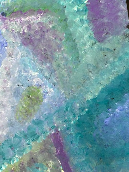 #72 Bush Yam Dreaming - RACHAEL NAMBULA : Aboriginal Art 90x200cm