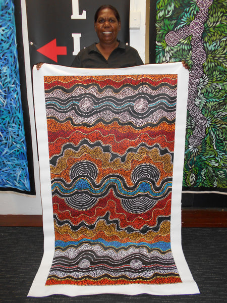 JACINTA NUMINA - Aboriginal artist from the Utopia Central Desert Region