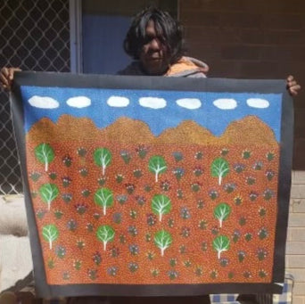 #366 My Grandmothers Country - ARTIST: HELEN RUBUNTJA 94cm x 71cm