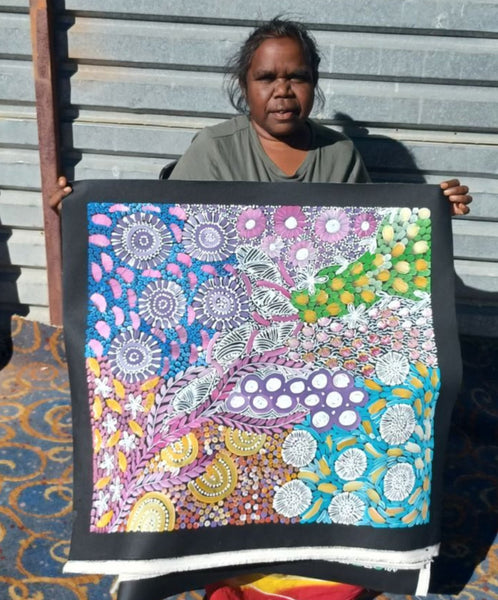 #64 - WOMEN'S CEREMONY (Multi) - Karen Bird Ngale - 67cm x 74cm