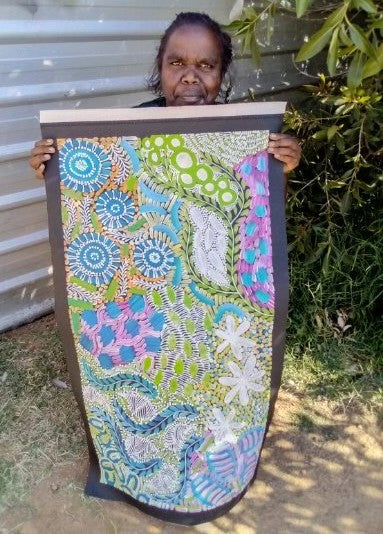 #40 - WOMEN'S CEREMONY (Multi) - Karen Bird Ngale - 50cm x 96cm