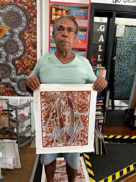 #402 Mimi Spirits - EDDIE BLITNER : Aboriginal Art : 36x46cm