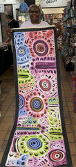 #225 Women's Body Design - Ceremony (Multi) LOUISE NUMINA : Aboriginal Art: 60X200cm