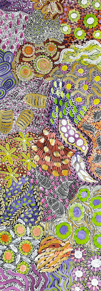 #401 - WOMEN'S CEREMONY (Multi) - Karen Bird Ngale - 70cm x 198cm