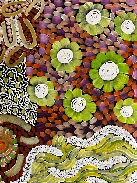#401 - WOMEN'S CEREMONY (Multi) - Karen Bird Ngale - 70cm x 198cm