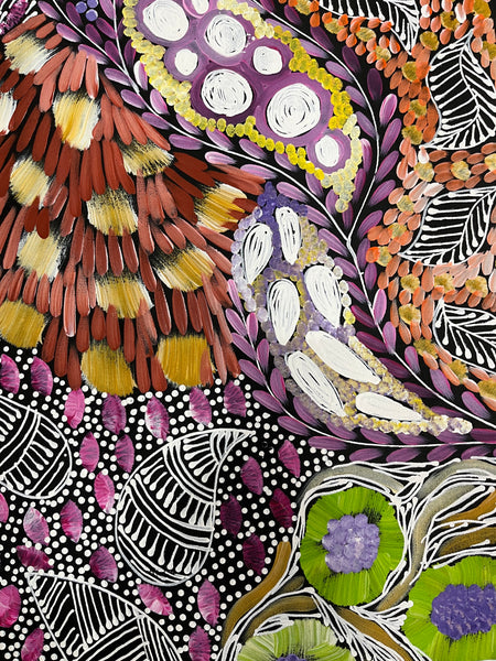 #401 - WOMEN'S CEREMONY (Multi) - Karen Bird Ngale - 70cm x 198cm