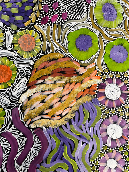 #401 - WOMEN'S CEREMONY (Multi) - Karen Bird Ngale - 70cm x 198cm