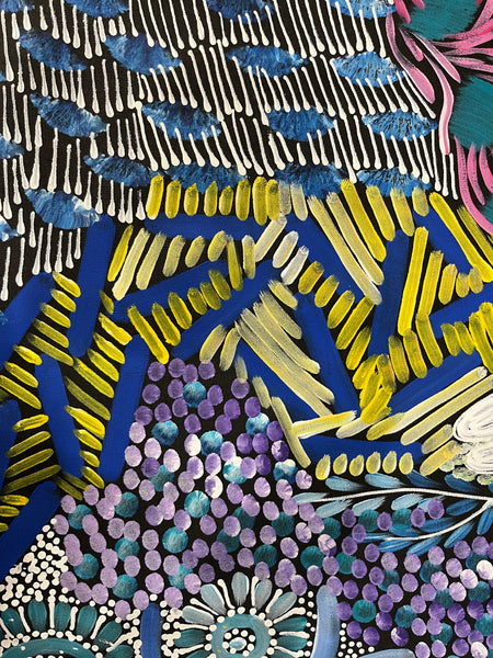 #248 - WOMEN'S CEREMONY (Multi) - Karen Bird Ngale - 71cm x 198cm