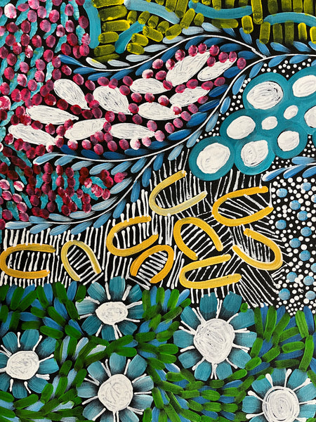 #339 - WOMEN'S CEREMONY (Multi) - Karen Bird Ngale - 55cm x 198cm