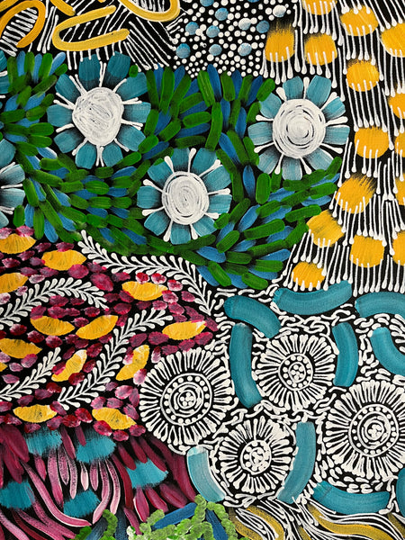 #339 - WOMEN'S CEREMONY (Multi) - Karen Bird Ngale - 55cm x 198cm