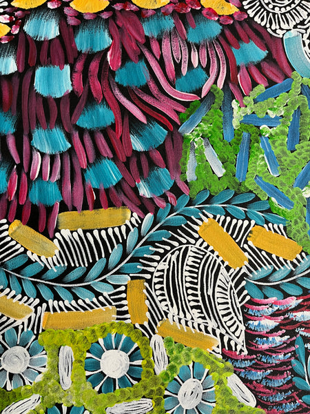 #339 - WOMEN'S CEREMONY (Multi) - Karen Bird Ngale - 55cm x 198cm