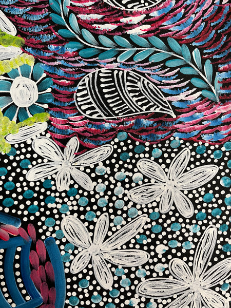 #339 - WOMEN'S CEREMONY (Multi) - Karen Bird Ngale - 55cm x 198cm
