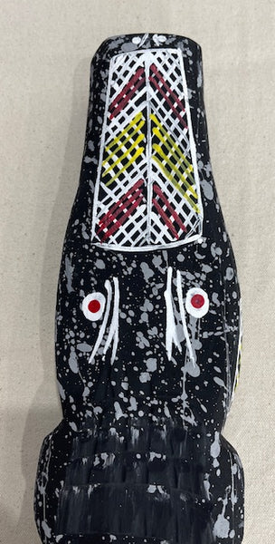 #213 Hand Carved Crocodile- KENNY REID: Aboriginal Art: 64x9x4cm