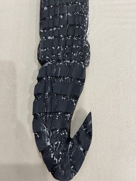 #213 Hand Carved Crocodile- KENNY REID: Aboriginal Art: 64x9x4cm