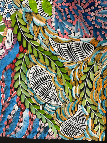 #350 - WOMEN'S CEREMONY (Multi) - Karen Bird Ngale - 49cm x 95cm