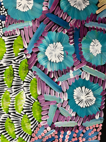 #350 - WOMEN'S CEREMONY (Multi) - Karen Bird Ngale - 49cm x 95cm