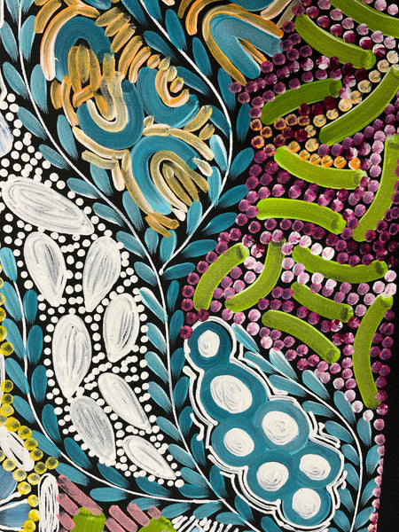 #378 - WOMEN'S CEREMONY (Multi) - Karen Bird Ngale - 47cm x 94cm