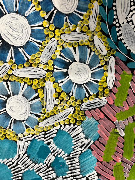 #378 - WOMEN'S CEREMONY (Multi) - Karen Bird Ngale - 47cm x 94cm