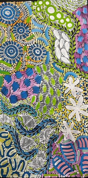 #40 - WOMEN'S CEREMONY (Multi) - Karen Bird Ngale - 50cm x 96cm