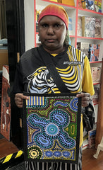 #340 Wallaby Tracks My Country Dreaming (Multi) - Sharon Turner: 27cm x 37cm